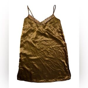 BROWN SLIP DRESS